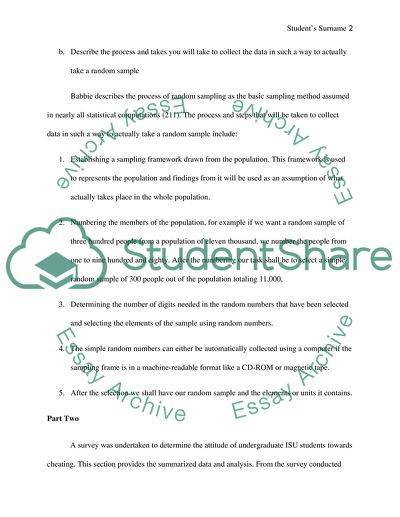 The Term Random Sample