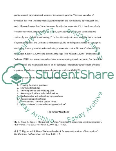 Obstructive Sleep Apnoea Hypopnoea Syndrome