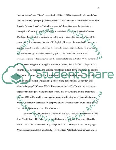 The Etymology of First Names