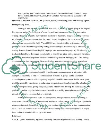Communication Skill-Sets of Recent College Graduates