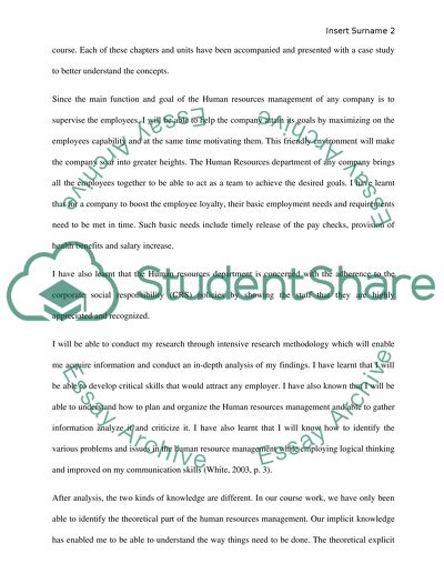 The Knowledge gained from experience and education