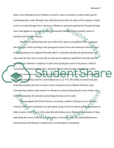 Carlos Fuentes Aura and myths about wormen