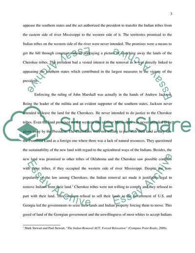 The Indian Removal Act