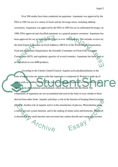 Health Risks Associated with Aspartame Use