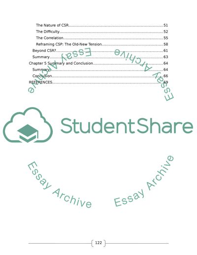 Relation between Corporate Social Responsibility and Corporate Financial Performance