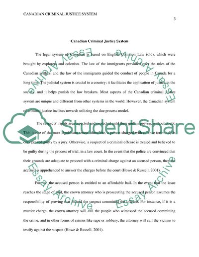 Canadian Criminal Justice System