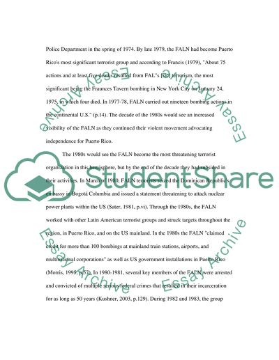 International Terrorism (FALN)