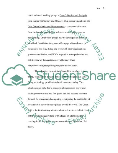 Green Grid Computing