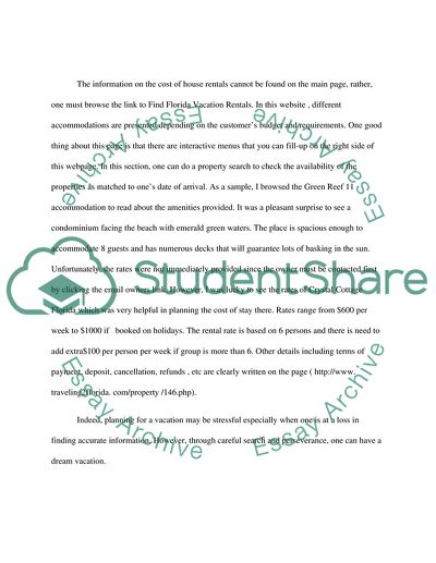 The cost of taking a family or individual spring break trip to florida