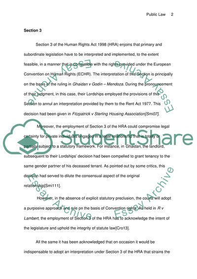 Human Rights Act 1998 Review