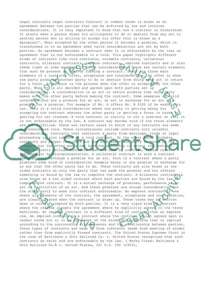 An Agreement between Two Parties