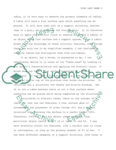 Platonic and Knowledge-Definition Claims