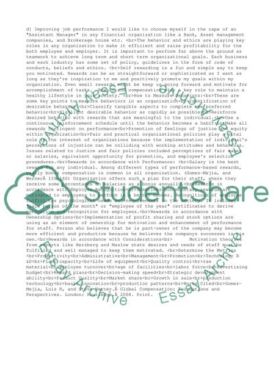 Improving job performance