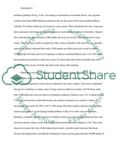 Smoking in public places