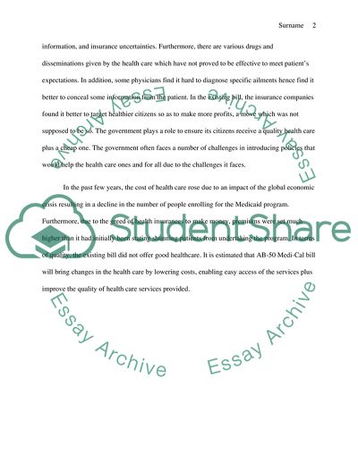 The AB-50 Healthcare Coverage