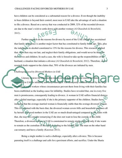 Challenges Facing Divorced Mothers in UAE