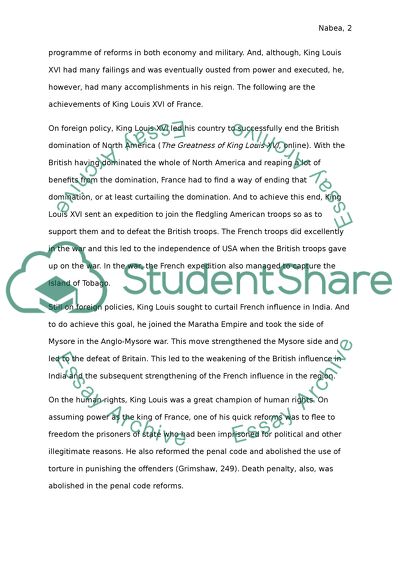 King Louis XVI of France