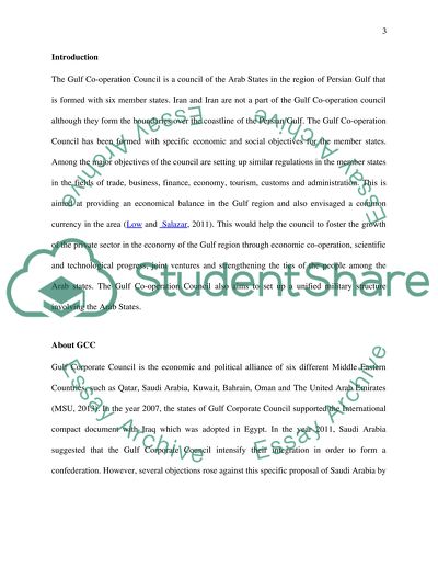 The Gulf Cooperation Council