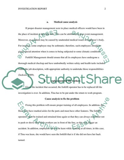 Investigation About Forklift