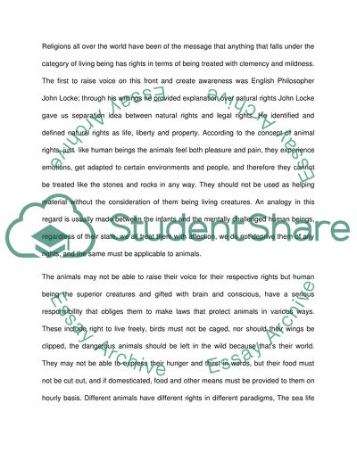 Animals and Their Legal Rights