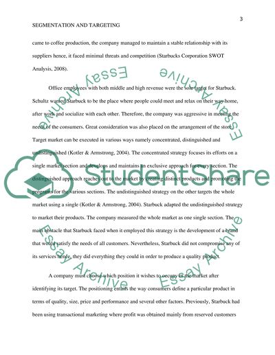 Segmentation and Targeting