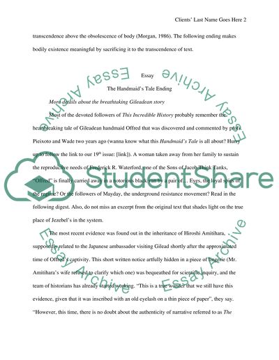 The Handmaids Tale ending