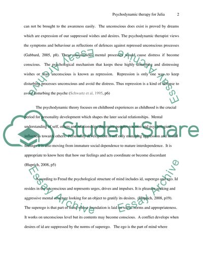 Psychodynamic Therapy