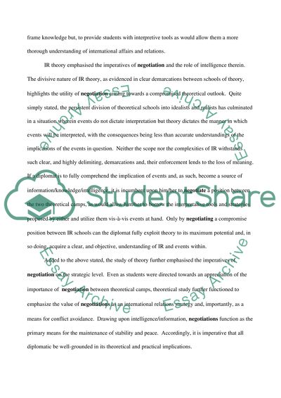 Personal Portfolio in Negotiation