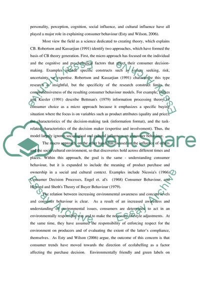 Processing Theory of Consumer Choice