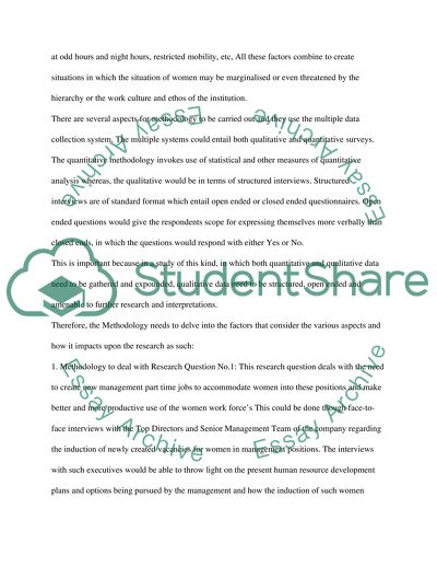 Methodology and questionnaires