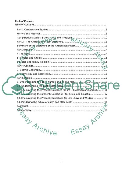 Analysis of Ancient Near Eastern Thought and the Old Testament by Walton John