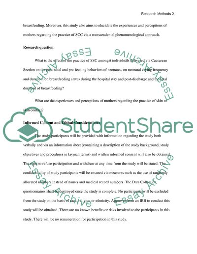 Skin-to-Skin Contact after Cesarean Delivery: An Experimental Study