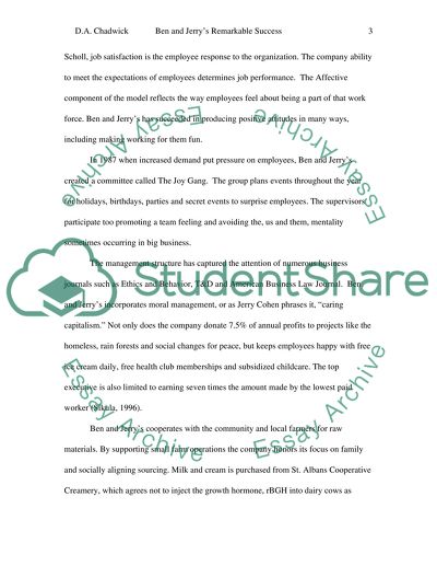 Ben and Jerrys Remarkable Success