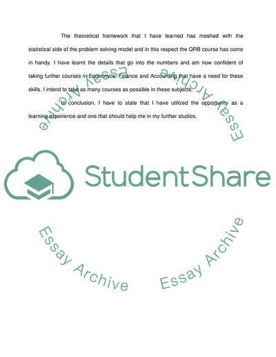 Self-Reflection Paper