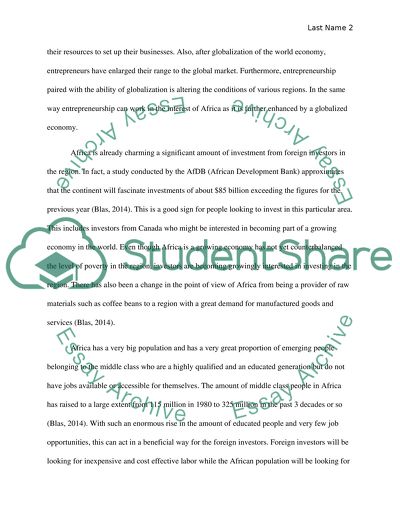 Potential Investments in Africa