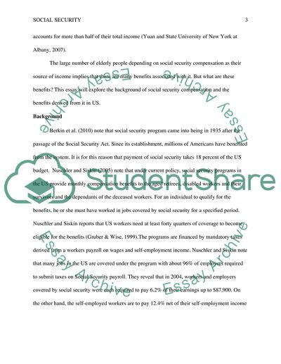 Benefits Available Through Social Security