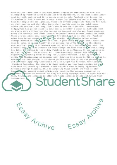 The Expansion of Facebook