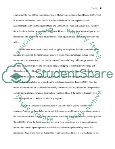 Electronic Business: Direct Purchase Online