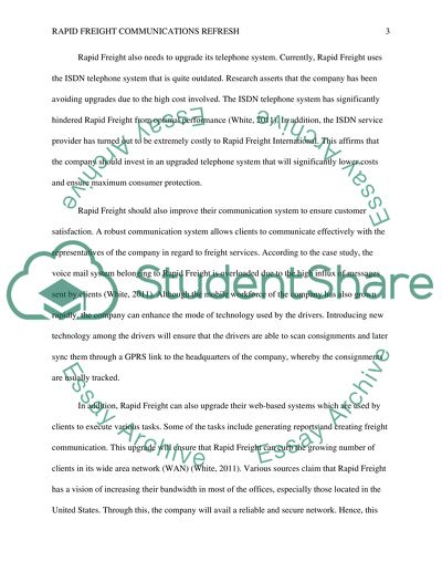 Rapid Freight Communications Refresh