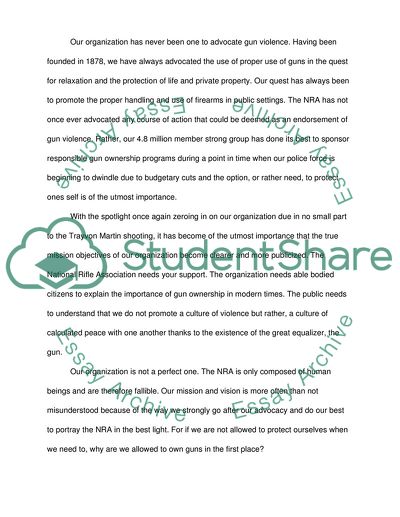 Why it is important to support the National Rifle Association