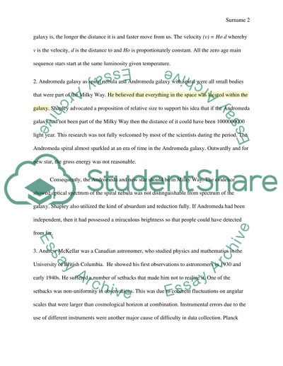 Astronomy 123 Homework Assignment