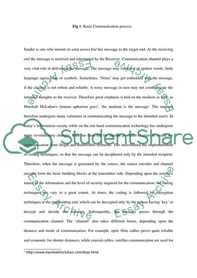 Description of a General Communication Diagram