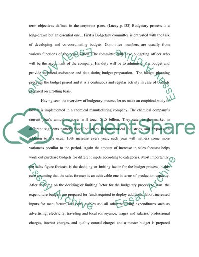 Budgeting System for Planned Allocation of Sources