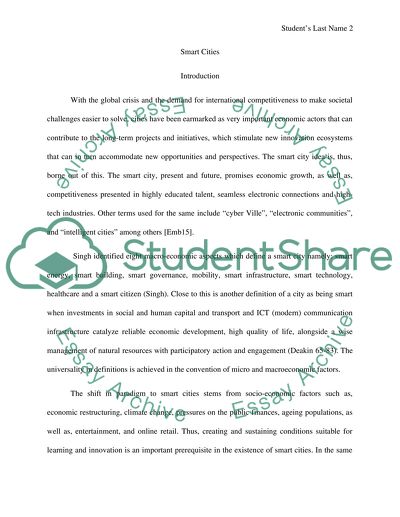 The Idea of a Smart City