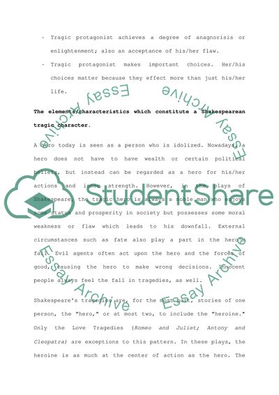 Central Themes in Shakespearean Tragedies