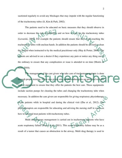 Discuss the implications of long and short term tracheostomy tubes on physiotherapy patient management