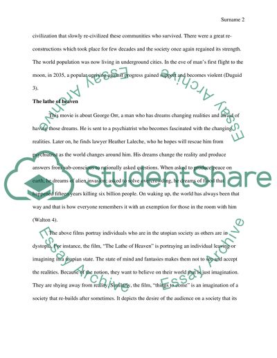 Utopia and dystopia in film