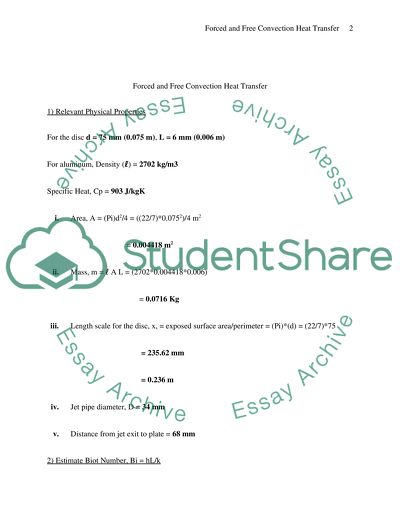 Measurement of forced and free convection heat transfer coefficients
