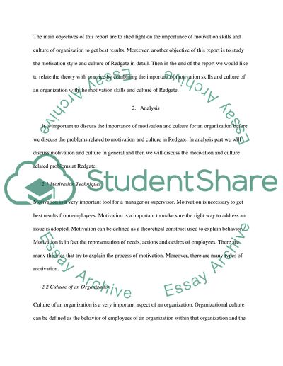 Motivation and Culture in Redgate Software Company