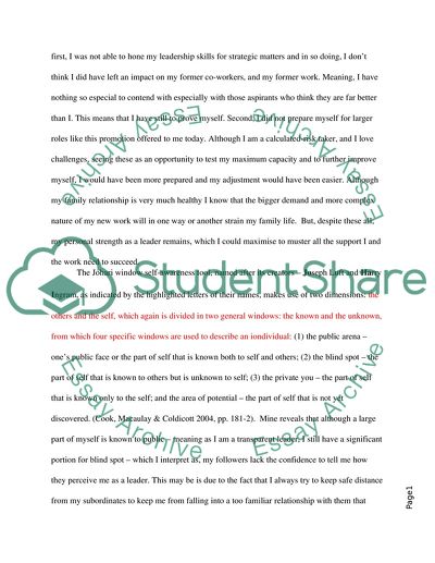 Leadership: Personal Development